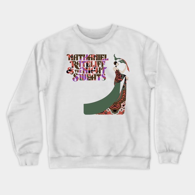 nathaniel rateliff and the night sweats Crewneck Sweatshirt by Boby Brown